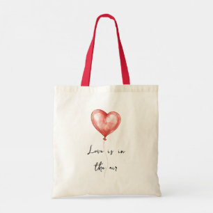 Pink Red Butterflies love is in the air heart   Tote Bag