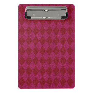 Pink & Red Diamond Glitter Mini Clipboard