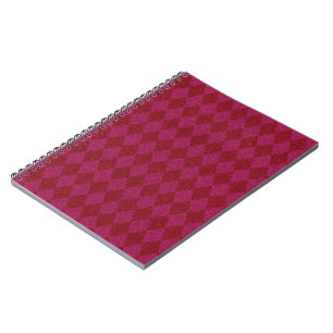 Pink & Red Diamond Glitter Notebook