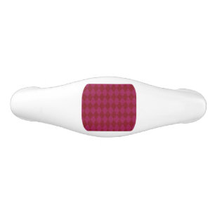 Pink & Red Diamond Glitter Pouf Ceramic Drawer Pull