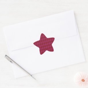 Pink & Red Diamond Glitter Star Sticker