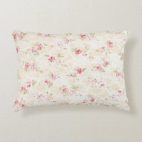 Pink Red Floral Shabby Chic Rustic