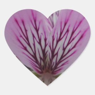 Pink/Red Flower Heart Sticker