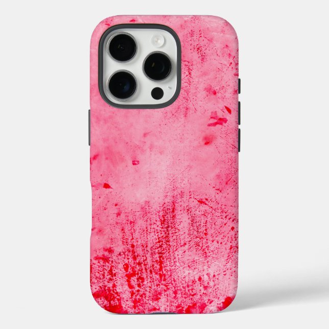Pink Red Grunge Paint Texture Case-Mate iPhone Case (Back)