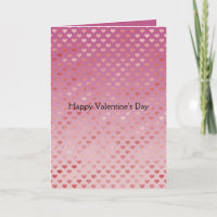 Pink Red Hearts Ombre