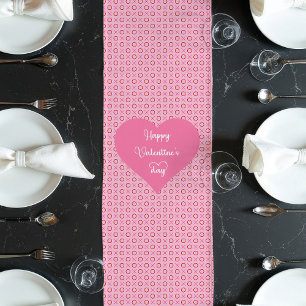 Pink Red Hearts Table Runner Best Valentine’s Gift