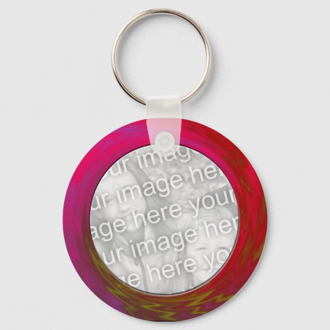 pink red key ring (Front)