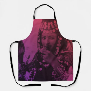 Pink Red Maghreb Ouled Naïl Berber Girl Female Apr Apron