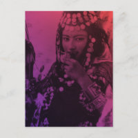 Pink Red Maghreb Ouled Naïl Berber Girl Female Pos