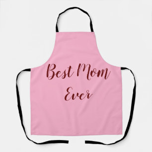 Pink red mother's day best Mom ever gift add text Apron