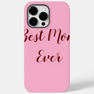Pink red mother's day best Mom ever gift add text Case-Mate iPhone 14 Pro Max Case