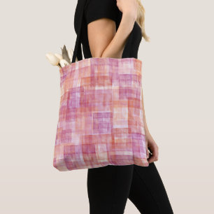 Pink Red Orange Canvas Texture Lesbian Pride Tote Bag