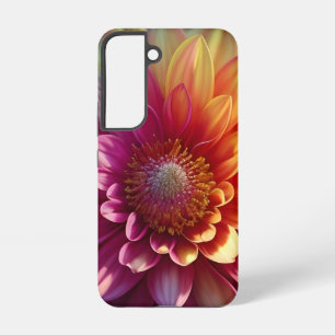 Pink Red Orange Yellow Purple Dahlia Flower Samsung Galaxy Case