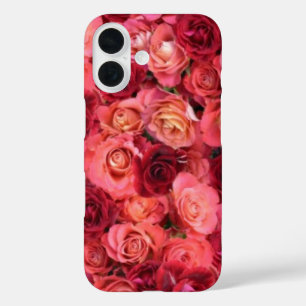 PINK RED ROSE FIELD iPhone 16 CASE