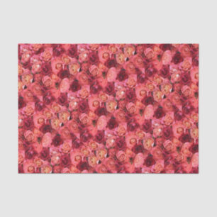 PINK RED ROSE FIELD TISSUE PAPER