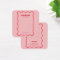 Pink Red Squiggle Modern Earring Display Card