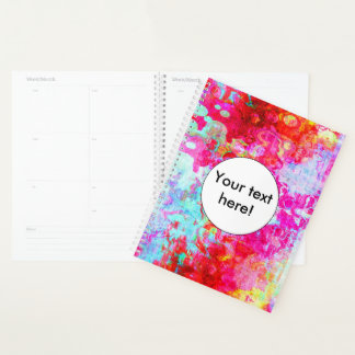 Pink red texture planner