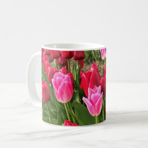 Pink & Red Tulips Coffee Mug