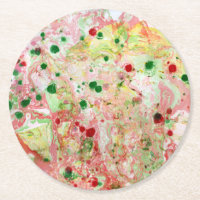 Pink Red Yellow Green Marble Look Trendy Modern