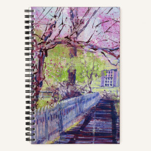 Pink Redbud Blossoms At Williamsburg Virginia Notebook