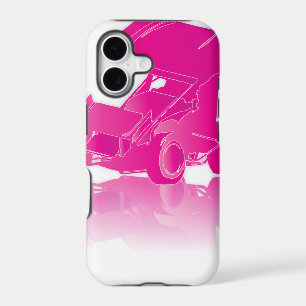 Pink Reflection Winged Sprint Car