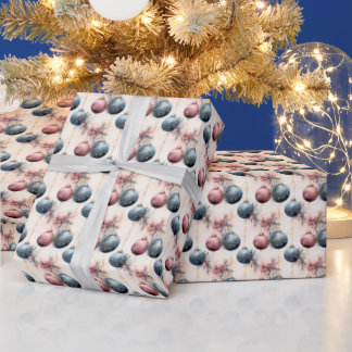 Pink Regally Blue: A Fusion of Pink Wrapping Paper