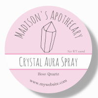 Pink | Reiki Crystal Product Labels