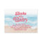 Pink Retro Beach Book Request Enclosure Card