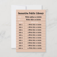 Pink Retro Custom Notebook Line Library