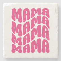 Pink Retro Groovy Cute Mama Mothers Day Mum  