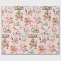 Pink Retro Groovy Santa Claus-Christmas