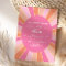 Pink Retro Here Comes the Sun Bridal Shower 