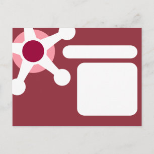 pink retro jax. postcard