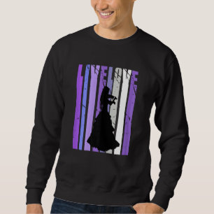Pink Retro Love Violin Player Retro Vintage Unique Sweatshirt