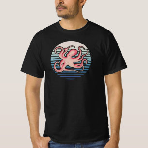 Pink Retro Octopus T-Shirt
