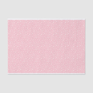 Pink Retro Snowflakes and Stars Tissue Paper