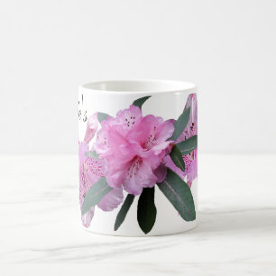 Pink rhododendron flowers birthday by Berglind Coffee Mug