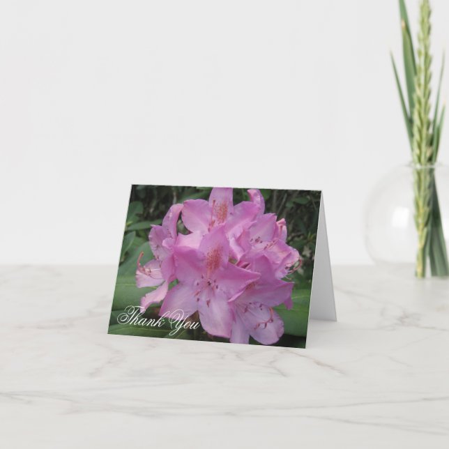 Pink Rhody Thank You Card (Front)