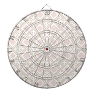 Pink Rhombuses Dartboard