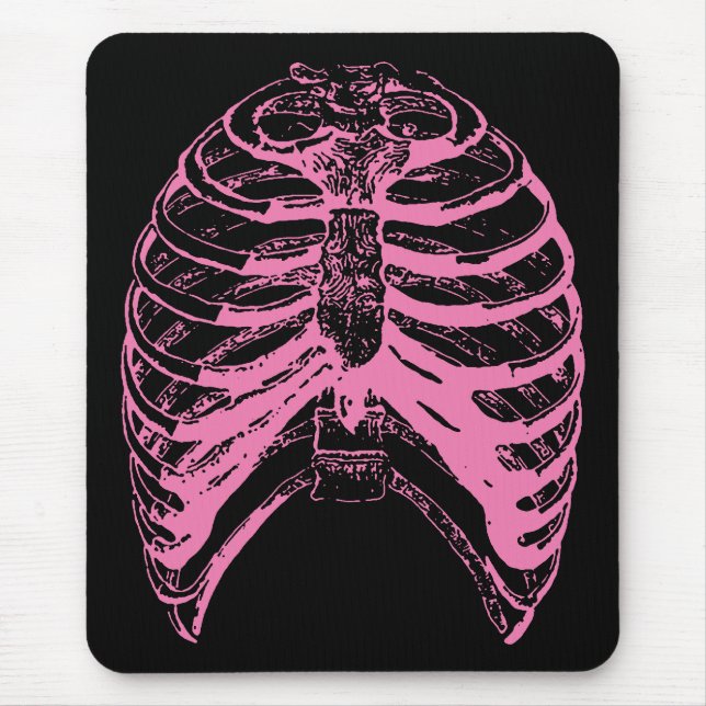 Pink Rib Cage Mouse Pad (Front)