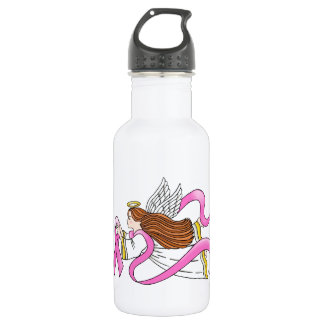 "Pink Ribbon" Awareness Angel 532 Ml Water Bottle