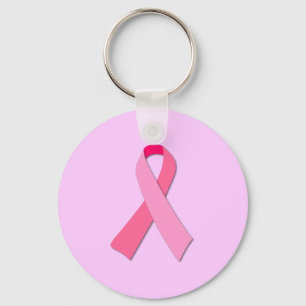 Pink Ribbon Awareness Support Symbol Key Ring