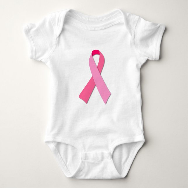 Pink Ribbon Baby Bodysuit (Front)