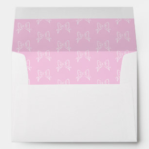Pink Ribbon Baby Girl Shower  Envelope