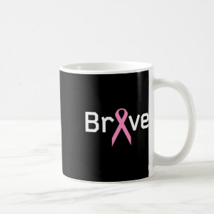 Pink Ribbon Brave Worlds Cancer Survivor Support A Coffee Mug
