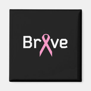Pink Ribbon Brave Worlds Cancer Survivor Support A Magnet
