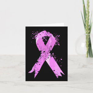 Pink Ribbon Breast Cancer Awareness Breast Cancer Card