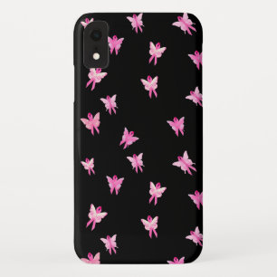 pink ribbon breast cancer awareness butterflies Case-Mate iPhone case