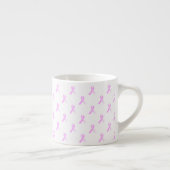 Pink Ribbon Breast Cancer Awareness Espresso Mug (Right)