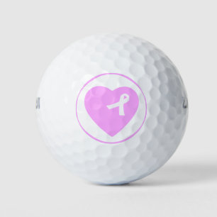 Pink Ribbon Breast Cancer Awareness Golf Ball